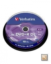 CDR DVD+R VERBATIM 8.5GB DOUBLE LAYER